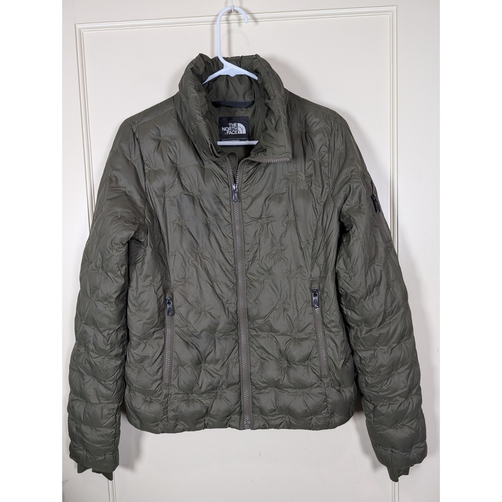 The North Face 550 Goose Down Puffer Jacket Quilted Women's Size: M Green